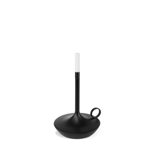 graypants | wick portable table lamp | black 16cm