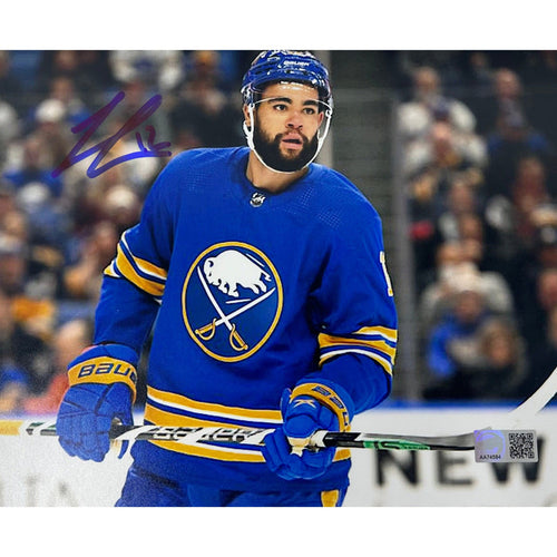 Jordan Greenway Signed In Blue 8x10 Photo Signed Hockey Photo TSE Buffalo