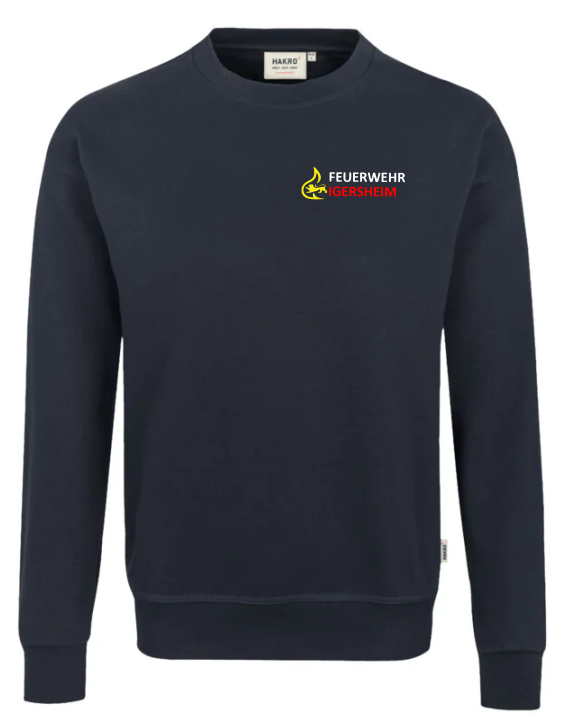 HAKRO 475 Sweatshirt Premium Feuerwehr Logo Stauferlöwe Igersheim