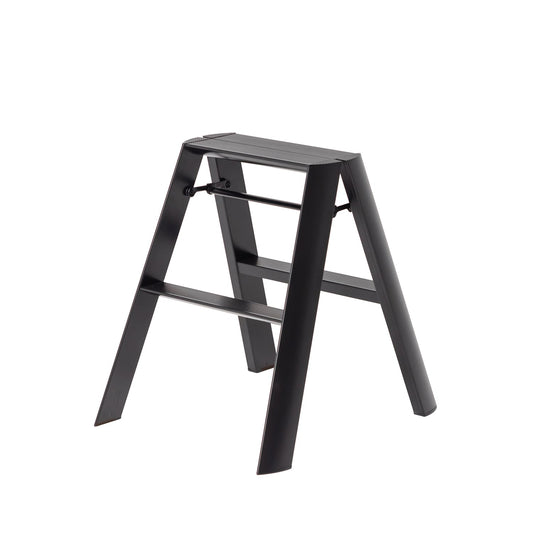 hasegawa | lucano 2 step ladder | black