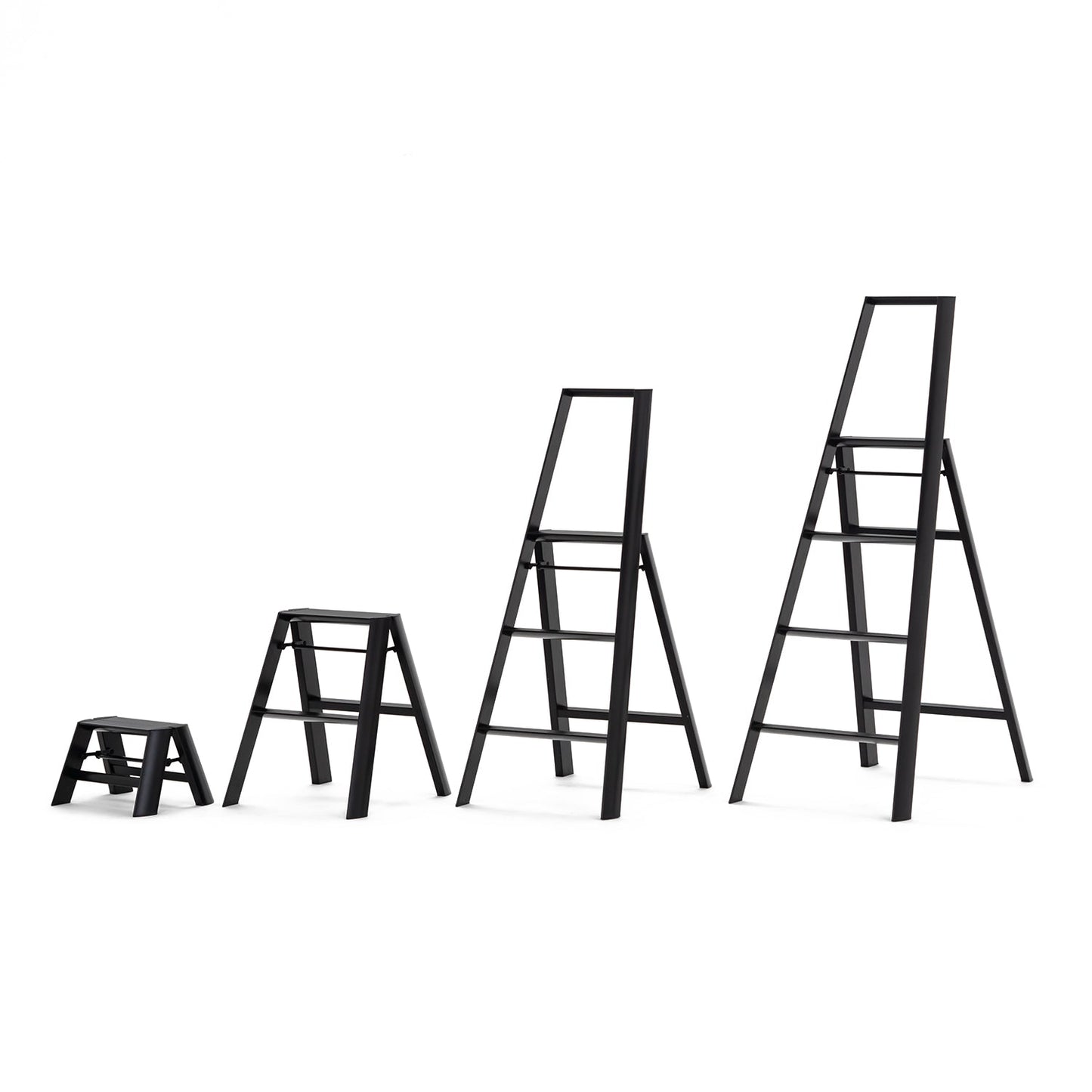 hasegawa | lucano 2 step ladder | black