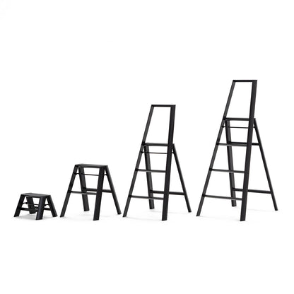 hasegawa | lucano 2 step ladder | black