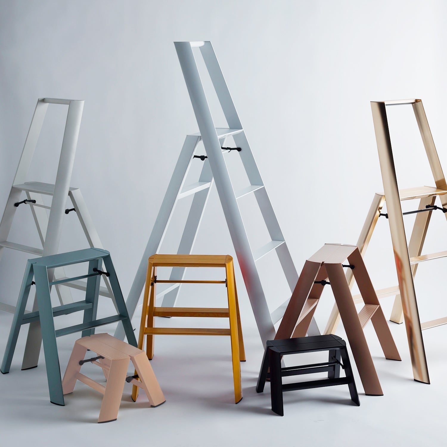hasegawa | lucano 2 step ladder | orange