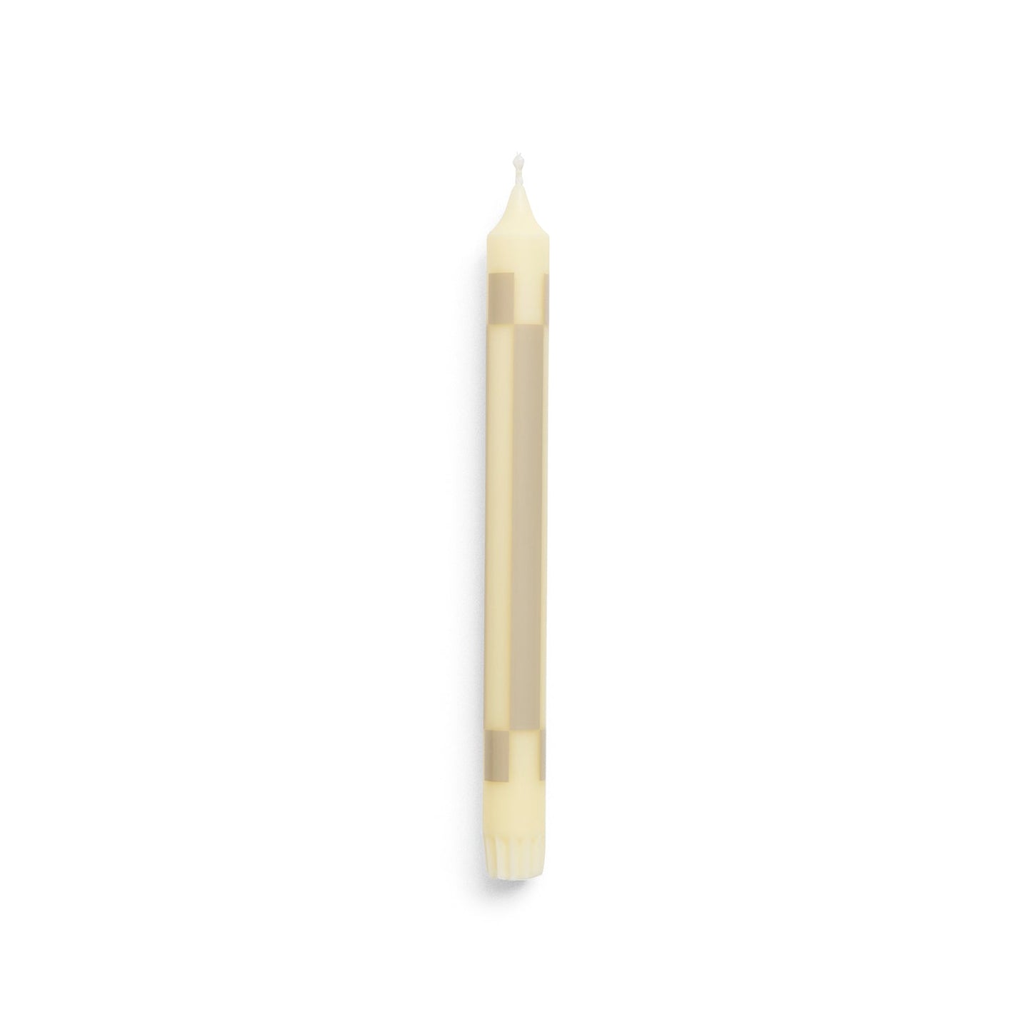 hay | cream and dark candle | set of 4