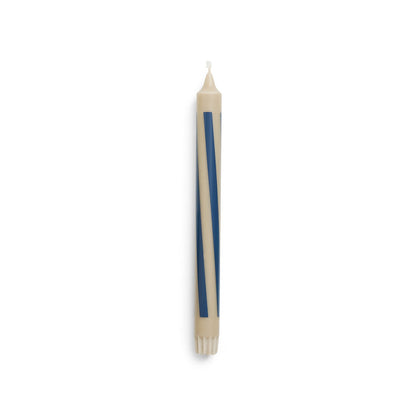 hay | cream and dark candle | set of 4