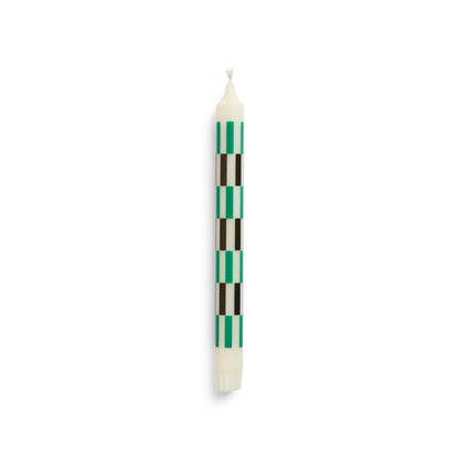hay | cream and dark candle | set of 4