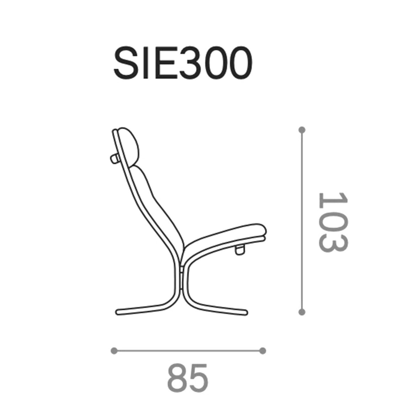 hjelle | siesta classic 300 chair | high back | oak + hemsen HA19 leather