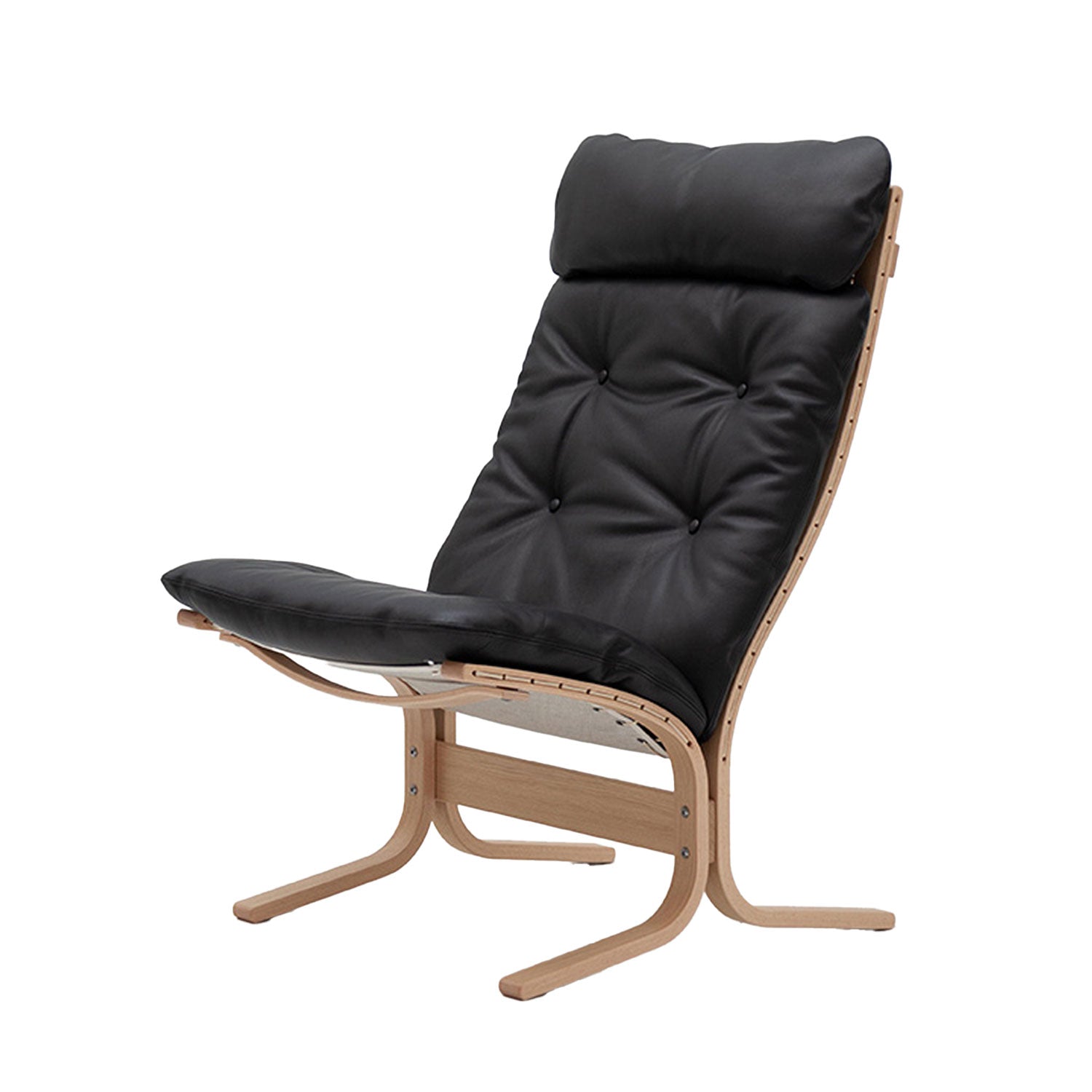 hjelle | siesta classic 300 chair | high back | oak + hemsen HA19 leather
