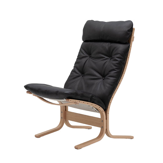 hjelle | siesta classic 300 chair | high back | oak + hemsen HA19 leather