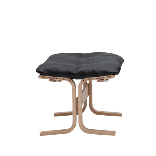 hjelle | siesta classic 304 footstool | oak + hemsen HA19 leather