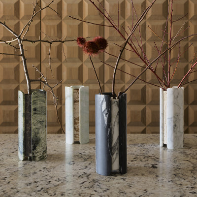 greg natale | vent vase | vent vase terreno gold + blue onyx