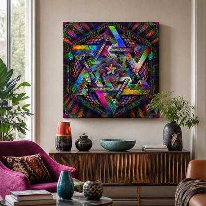 Hyperdimensional Harmonics — stretched canvas print — hero-wall