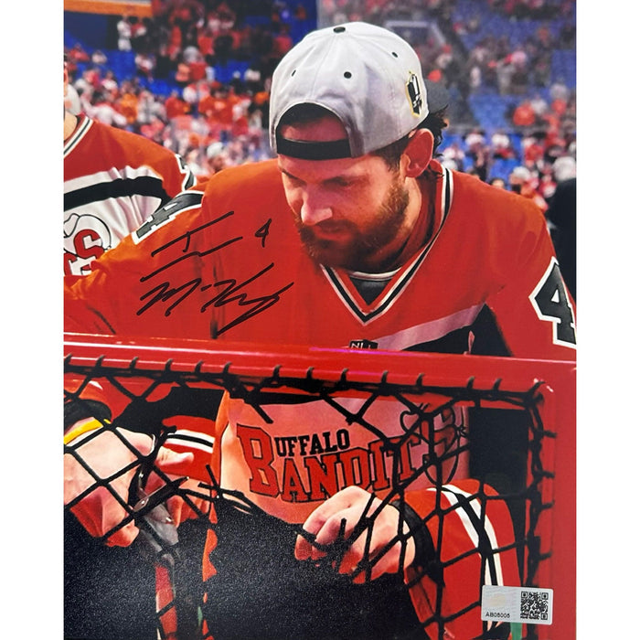 Ian MacKay Signed Cutting the Net Photo Signed Lacrosse Photo TSE Buffalo 8X10