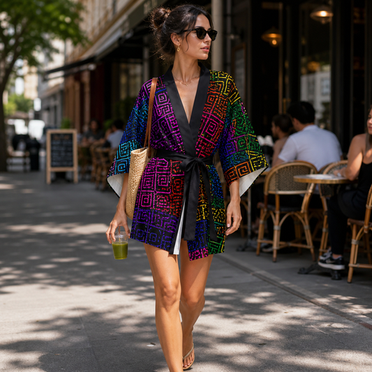 Lifestyle gallery — Icaro Web Kimono Robe — 01-front-hero