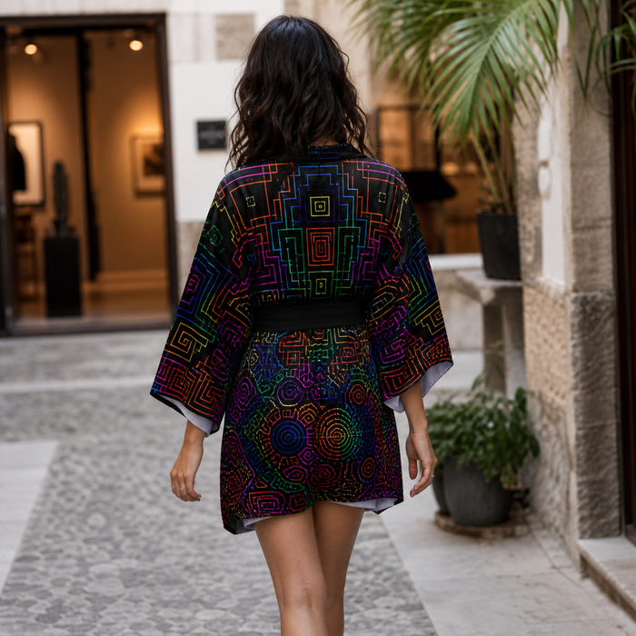 Lifestyle gallery — Icaro Web Kimono Robe — 03-straight-back