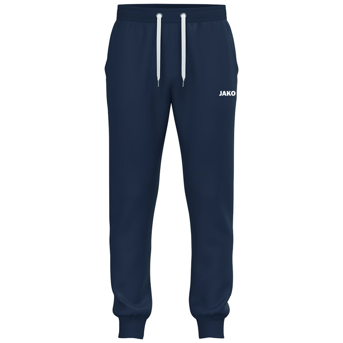 JAKO Jogginghose One Cotton mit Bündchen – Blau (vorne)