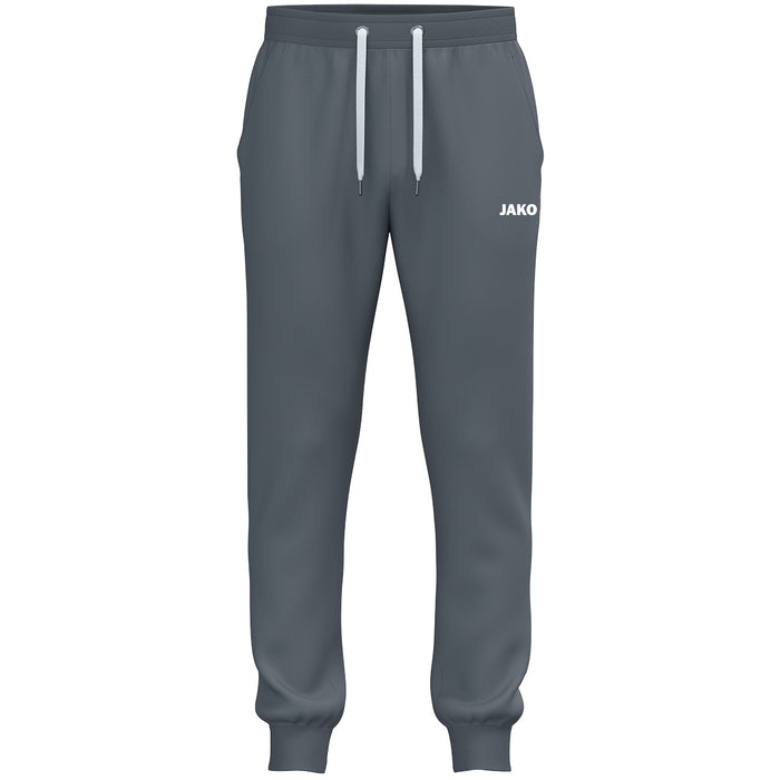 JAKO Jogginghose One Cotton mit Bündchen – Grau (vorne)