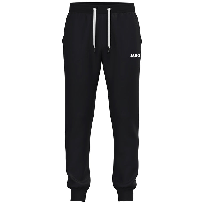 JAKO Jogginghose One Cotton mit Bündchen – Schwarz (vorne)