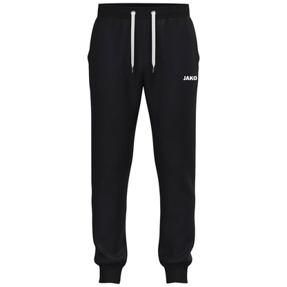 JAKO Jogginghose One Cotton mit Bündchen – Schwarz (vorne)