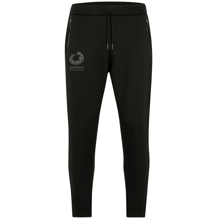 JAKO "Jugend trainiert" Jogginghose Pro Casual – Schwarz (800) (vorne)