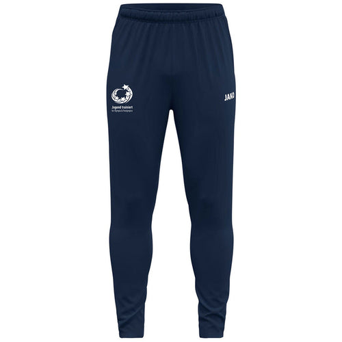 JAKO "Jugend trainiert" Trainingshose Dynamic – Blau (vorne)