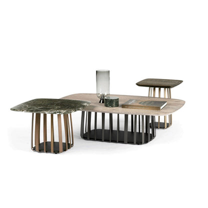 janua | bc 09 basket coffee table rectangular | white smoked oak + black base