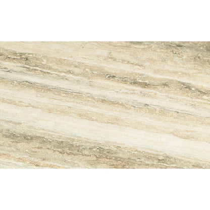 janua | bc 19 t-rox console table oval | white pigmented oak + travertine striato 120cm