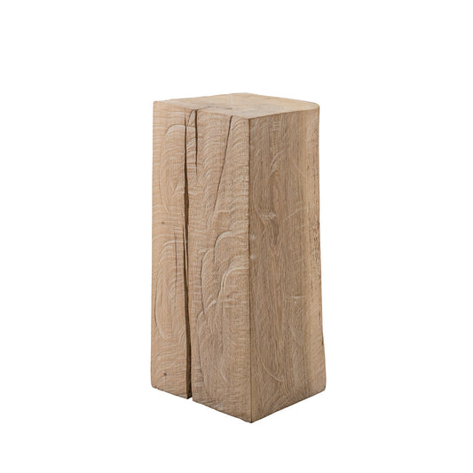 janua | sk 02 cube side table / stool | white smoked oak 55cm