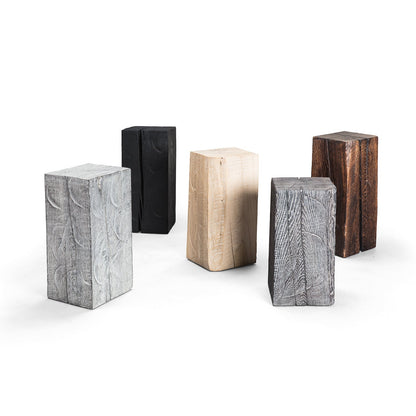 janua | sk 02 cube side table / stool | white smoked oak 55cm