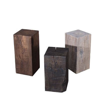 janua | sk 02 cube side table / stool | white smoked oak 55cm