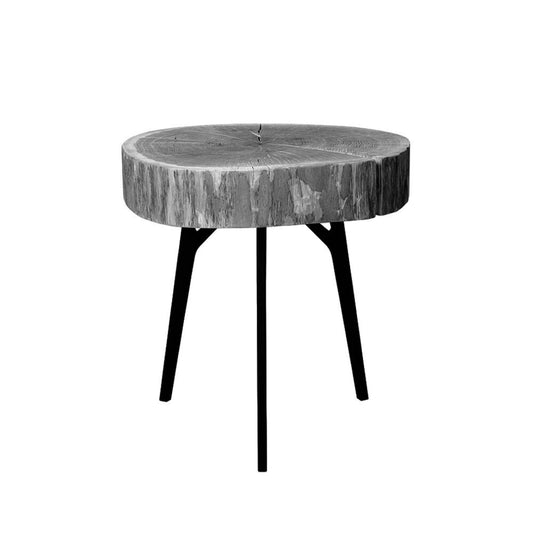 janua | bc 05 stomp table | 40-50cm | charburned limed oak shade grey