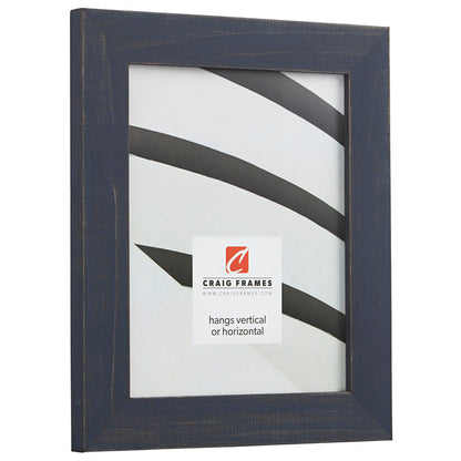 Jasper 1.5", Weathered Blue Picture Frame