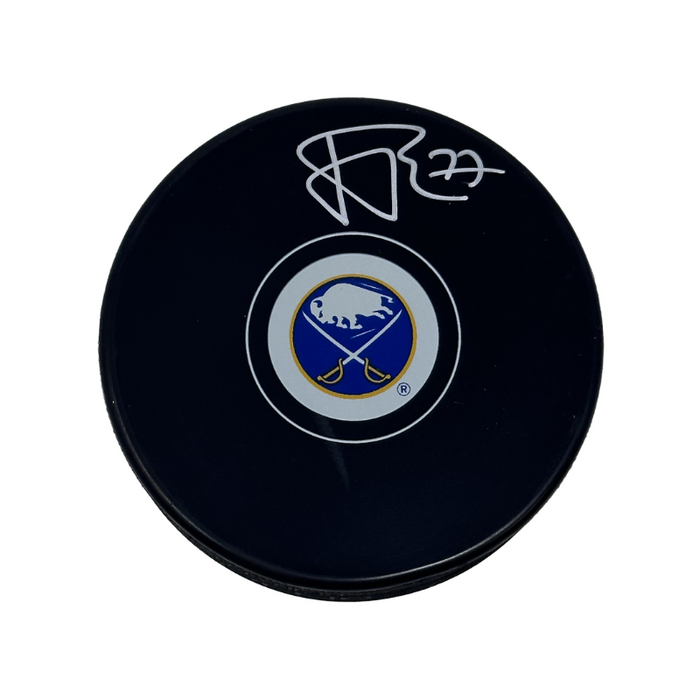 JJ Peterka Signed Buffalo Sabres Small Logo Hockey Puck