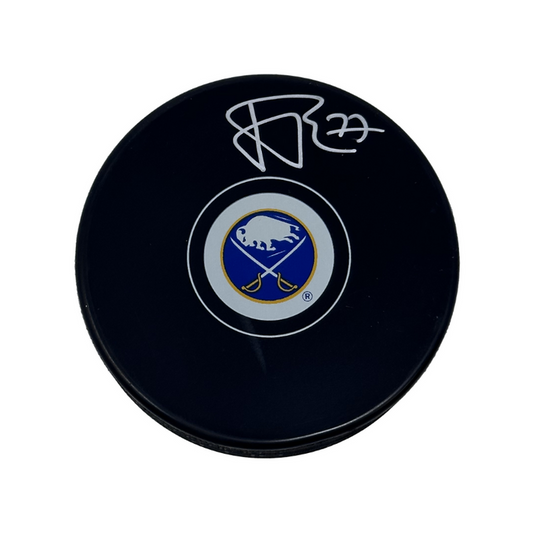 JJ Peterka Signed Buffalo Sabres Small Logo Hockey Puck