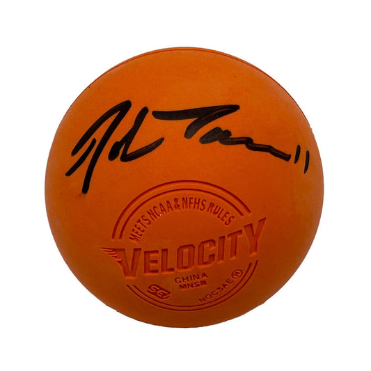 John Tavares Signed Orange Lacrosse Ball Signed Lacrosse Balls TSE Buffalo