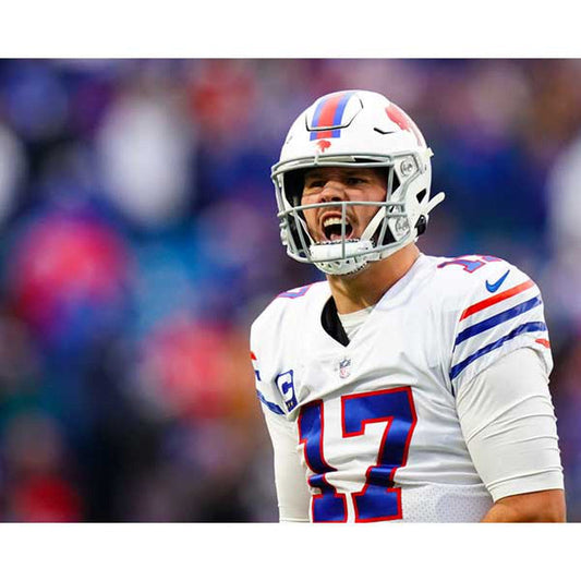 Josh Allen Screaming Unsigned 8x10 Photo Unsigned Photos TSE Buffalo