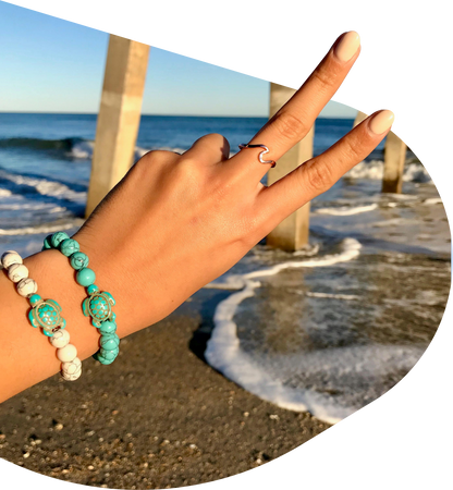 FAHLO - SEA TURTLE TRACKING BRACELET | SKY STONE