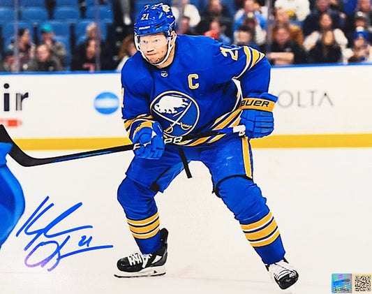Kyle Okposo Ready in Blue Signed 8x10 Photo Signed Photos TSE Buffalo