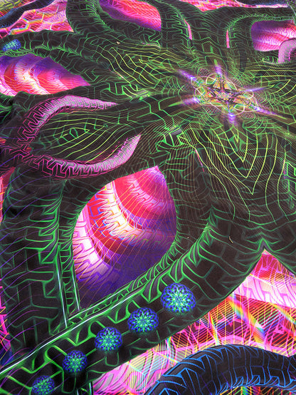 Large Lycra Tapestry / Backdrop of Bio Furnace