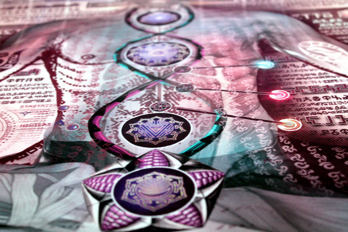 Large Lycra Tapestry / Backdrop of Toroidal Tantra
