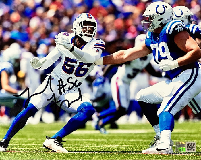 Leonard Floyd Signed Attacking vs Colts Photo Signed Photos TSE Buffalo 8x10