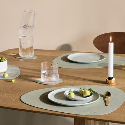lind dna | table mat | curve large | nupo olive green