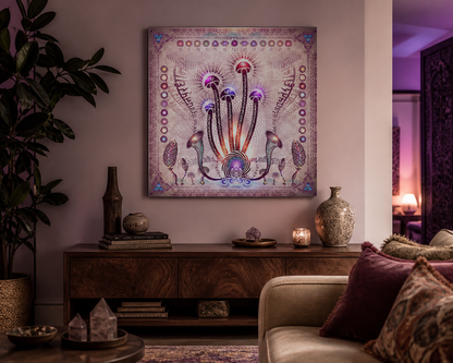 Linguistic Mystic — stretched canvas print — room-wide