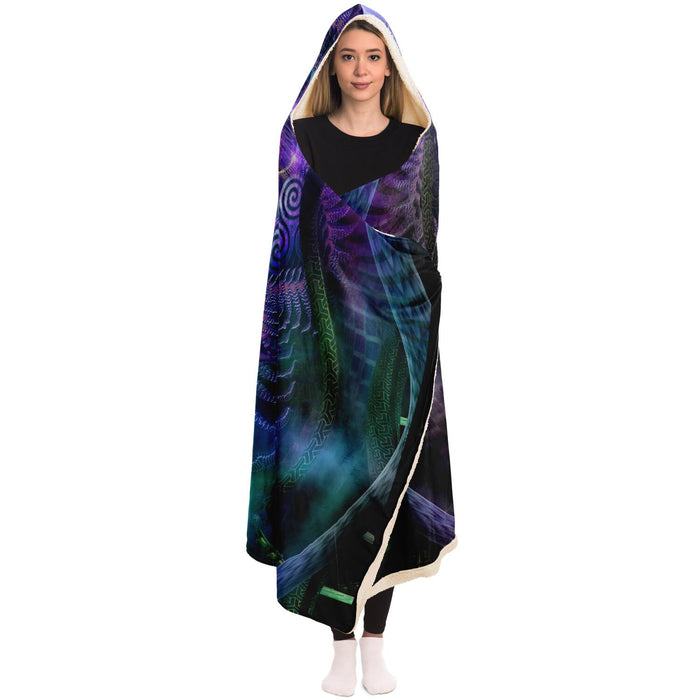 Luminous Presence Hooded Blanket