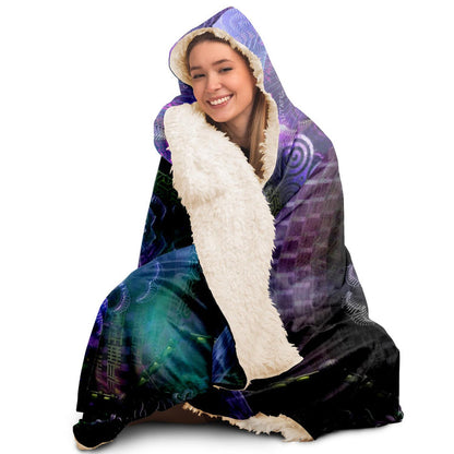 Luminous Presence Hooded Blanket
