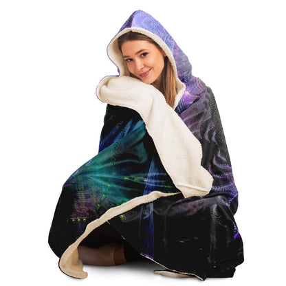 Luminous Presence Hooded Blanket
