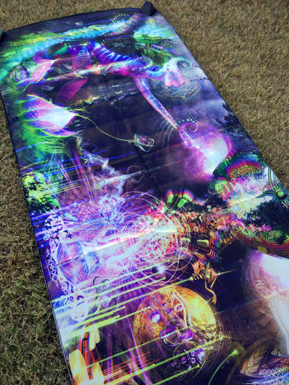Lycra Tapestry / Backdrop of "Sacred Symbiosis"