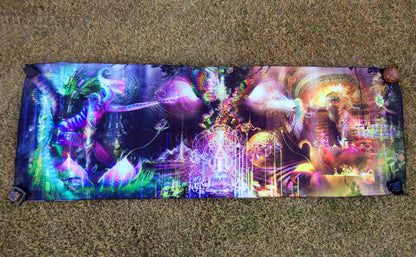 Lycra Tapestry / Backdrop of "Sacred Symbiosis"