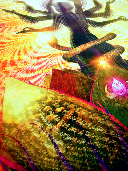 Lycra Tapestry / Backdrop of Temple of Scintillating Sights