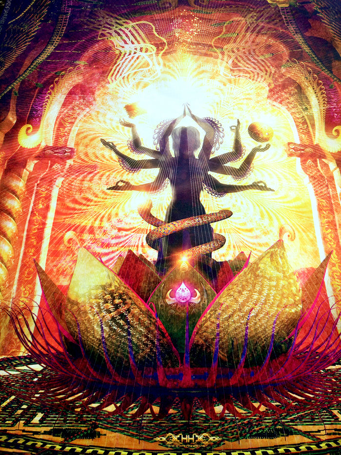Lycra Tapestry / Backdrop of Temple of Scintillating Sights